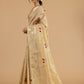 Ivory Banarasi Cotton Resham Saree