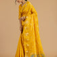 Silk Rangkart yellow Saree with Chidiya Resham Weave