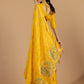 Silk Rangkart yellow Saree with Chidiya Resham Weave