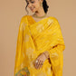 Silk Rangkart yellow Saree with Chidiya Resham Weave