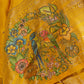 Silk Rangkart yellow Saree with Chidiya Resham Weave