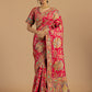 Vibrant Floral Munga Silk Saree