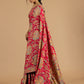 Vibrant Floral Munga Silk Saree