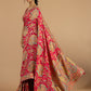 Vibrant Floral Munga Silk Saree
