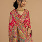 Vibrant Floral Munga Silk Saree