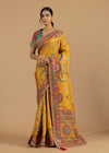 Pure Munga Silk Floral Print Saree with Designer Blouse