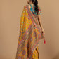 Pure Munga Silk Floral Print Saree with Designer Blouse