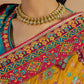 Pure Munga Silk Floral Print Saree with Designer Blouse
