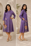 Lavender Bloom A-Line Tunic
