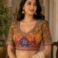 Premium Olive Green Kutchi Designer Blouse