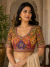Premium Olive Green Kutchi Designer Blouse
