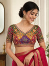 Premium Olive Green Kutchi Designer Blouse