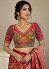 Premium Blue Green Kutchi Designer Blouse