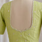 Pastel Pistachio Organza Tissue Saree