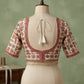 The Elegance Off-White Bead-Trimmed Silk Blouse