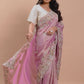 Blush Blossom – Pure Handwoven Tissue Saree