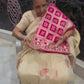 Magenta Paisley Geometric Patterns Viscose Saree