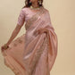 Zig-Zag Sequined Saree