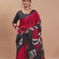 Crimson Noir Statement Saree
